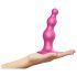 Strap-on-me Beads M - pärlade dildo med sugkopp (rosa)