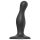 Strap-on-me Curvy S - vågformad sugkopp dildo (svart)