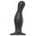 Strap-on-me Curvy L - vågig sugkopp dildo (svart)