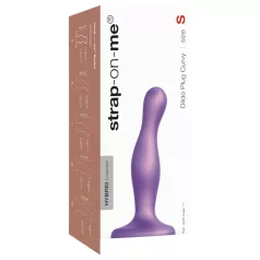 Strap-on-me Curvy S - vågig dildo med sugpropp (lila)