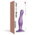 Strap-on-me Curvy M - vågigt sugproppsdildo (lila)