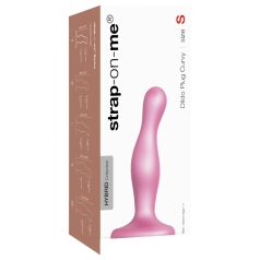   Strap-on-me - strap-on dildo med sugkopp - böjd silikon rosa S