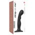 Strap-on-me P&G S - böjd dildovibrator med sugkopp (svart)