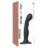 Strap-on-me - dildo med sugkopp - böjd - svart - S