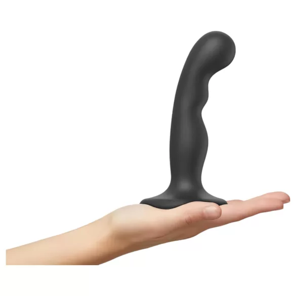 Strap-on-me - dildo med sugkopp - böjd - svart - S
