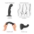 Strap-on-me - dildo med sugkopp - böjd - svart - S