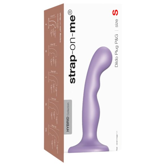 Strap-on-me P&G S - böjd dildo med sugkopp (lila)