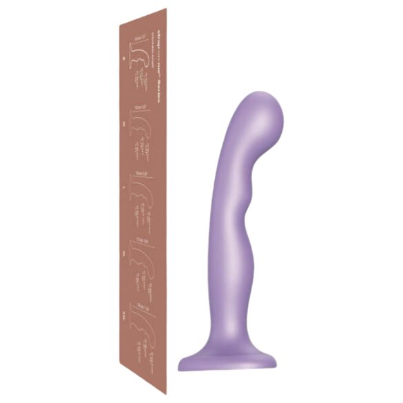 Strap-on-me P&G M - böjd sugpropp dildo (lila)