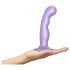 Strap-on-me P&G M - böjd sugpropp dildo (lila)