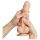 Strap-on-me S - Dubbel lager sugkoppdildo (naturlig)