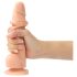 Strap-on-me S - Dubbel lager sugkoppdildo (naturlig)