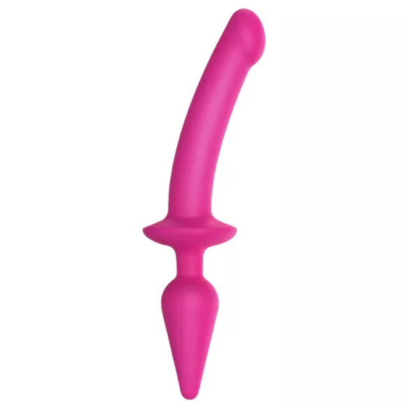 Strap-on-me Switch Semi-Realistic L - 2-i-1 dildo i silikon (rosa)
