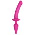 / Strap-on-me Swith Semi-Realistic L - 2-i-1 silikon dildo (rosa)