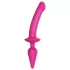 Strap-on-me Switch Semi-Realistic L - 2-i-1 dildo i silikon (rosa)