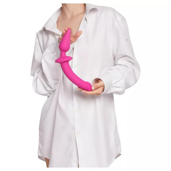 Strap-on-me Switch Semi-Realistic L - 2-i-1 dildo i silikon (rosa)