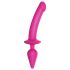 / Strap-on-me Switch Halvrealistisk XXL - 2-i-1-dildo (rosa)