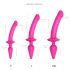 Strap-on-me Switch Halvrealistisk XXL - 2-i-1-dildo (rosa)