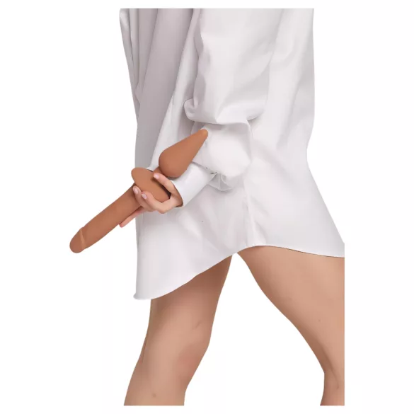 Strap-on-me Switch Realistic S - 2-i-1 silikondildo (naturell)