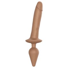   Strap-on-me Swith Realistic L - 2-i-1 silikon dildo (naturlig)