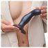 Strap-on-me Snaky M - böjd analdildo (blå)