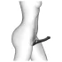 Strap-on-me - strap-on vibrator med luftvågor - svart - M