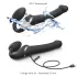Strap-on-me - strap-on vibrator med luftvågor - svart - M