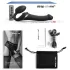 Strap-on-me - strap-on vibrator med luftvågor - svart - M