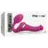 Strap-on-me S - luftvågs-vibrator med rem (rosa)
