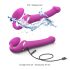 Strap-on-me M - påspännbar luftvågsvibrator (rosa)