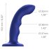 Strap-on-me M – vattentät G-punktsvibrator med pulsation (blå)