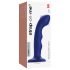 Strap-on-me M – vattentät G-punktsvibrator med pulsation (blå)