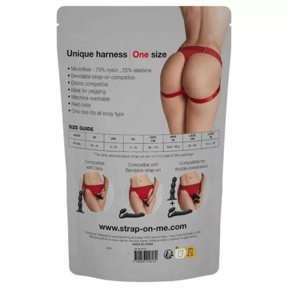 Strap-on-me - trosor för strap-on dildo - justerbar storlek XS-XXL - röd
