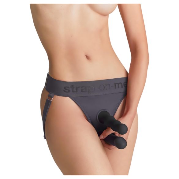 Strap-on-me - justerbar strap-on för dildo - XS-XXL (grå)