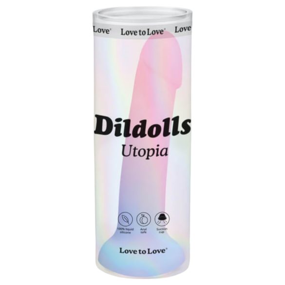 Dildolls Utopia - Färgglad Sugpropp Dildo i Silikon