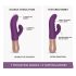 Love to Love Sassy Bunny - Uppladdningsbar Pulserande Vibrator (lila)