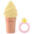 Love to Love Cand Ice - Uppladdningsbar Klitorisvibrator (vanilj)