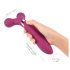 Love to Love Fireball - uppladdningsbar 2-i-1 massagerande vibrator (röd)