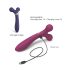 Love to Love Fireball - uppladdningsbar 2-i-1 massagerande vibrator (röd)