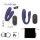 Love to Love Match Up - uppladdningsbar, radio-styrd parvibrator (lila)