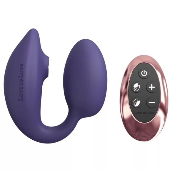 Love to Love Wonderlover - klitorisstimulator G-punkt vibrator (mörklila)