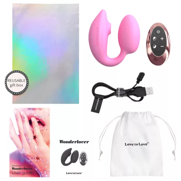 Love to Love Wonderlover - klitorisstimulator G-punkt vibrator (rosa)