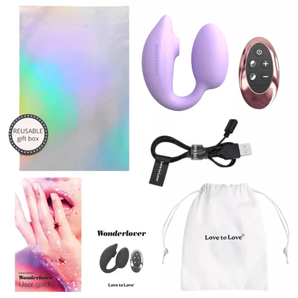 Love to Love Wonderlover - klitorisstimulator och G-punktvibrator (lila)