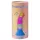 Love to Love Candy Loop - lysande LED-dildo i silikon (rosa-blå) - 16,9 cm