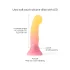 Love to Love Sugar Bomb - belyst LED-dildo i silikon (rosa/gul) - 16,9 cm