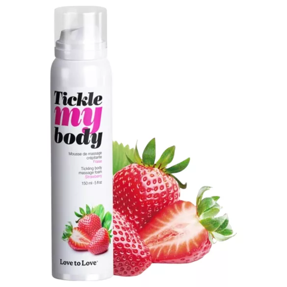 Tickle my body - massagefoam - jordgubb - 150ml