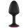 Dorcel - analplug med rosa sten - medium - svart