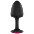 Dorcel - analplug med rosa sten - medium - svart