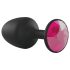 Dorcel Geisha Plugg Ruby M - Svart med rosa sten