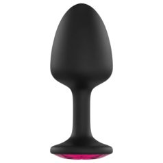Dorcel Geisha Plug Ruby L - Svart analplugg med rosa sten