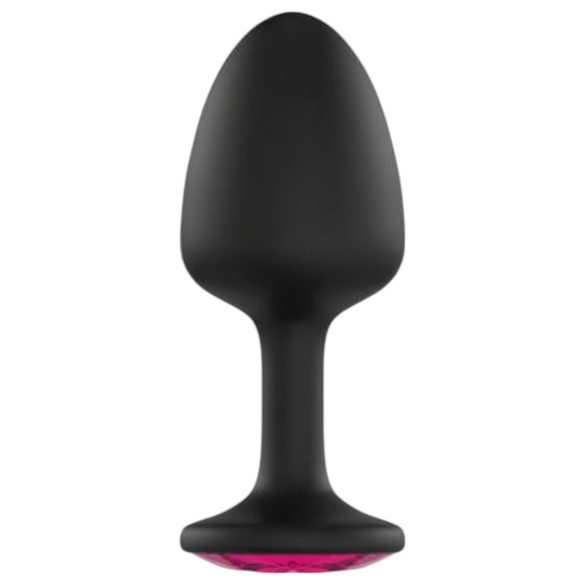 Dorcel Geisha Plug Ruby L - Svart analplugg med rosa sten